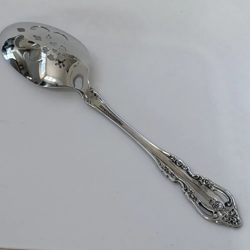6pc Oneida Community Brahms Flatware Hostess Serving Set Stainless Betty Crocke